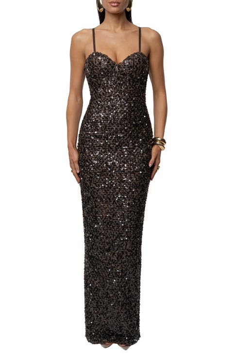 Jewel Opulence Sequin Gown