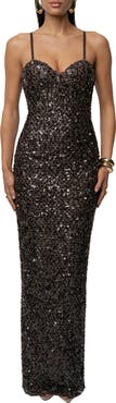 JLUXLABEL Jewel Opulence Sequin Gown