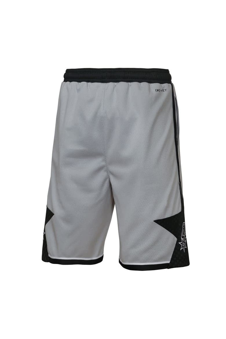 Youth Jordan Brand  Silver San Antonio Spurs Authentic Statement Edition Swingman Shorts, Alternate, color, Silver