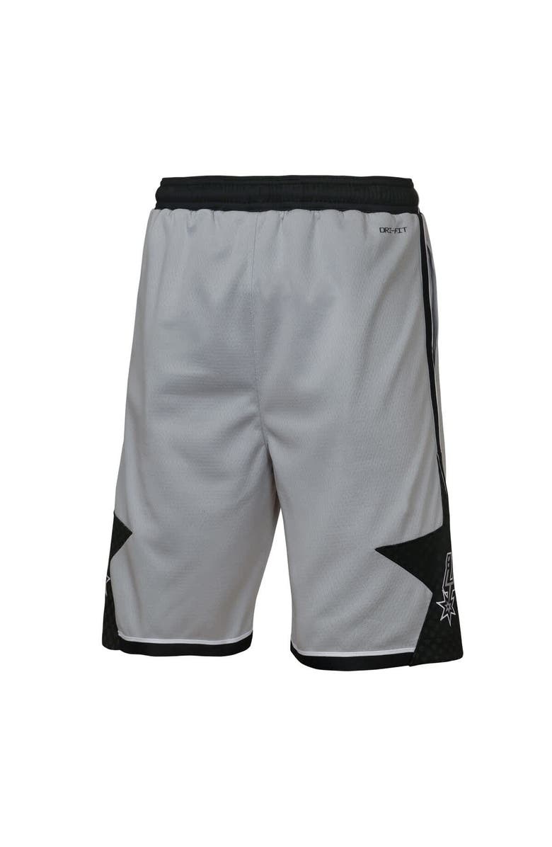 Jordan Brand Youth Jordan Brand  Silver San Antonio Spurs Authentic Statement Edition Swingman Shorts, Alternate, color, Silver