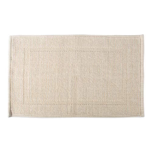Dii Jacquard Bordered Bath Mat, 20x31" In Brown
