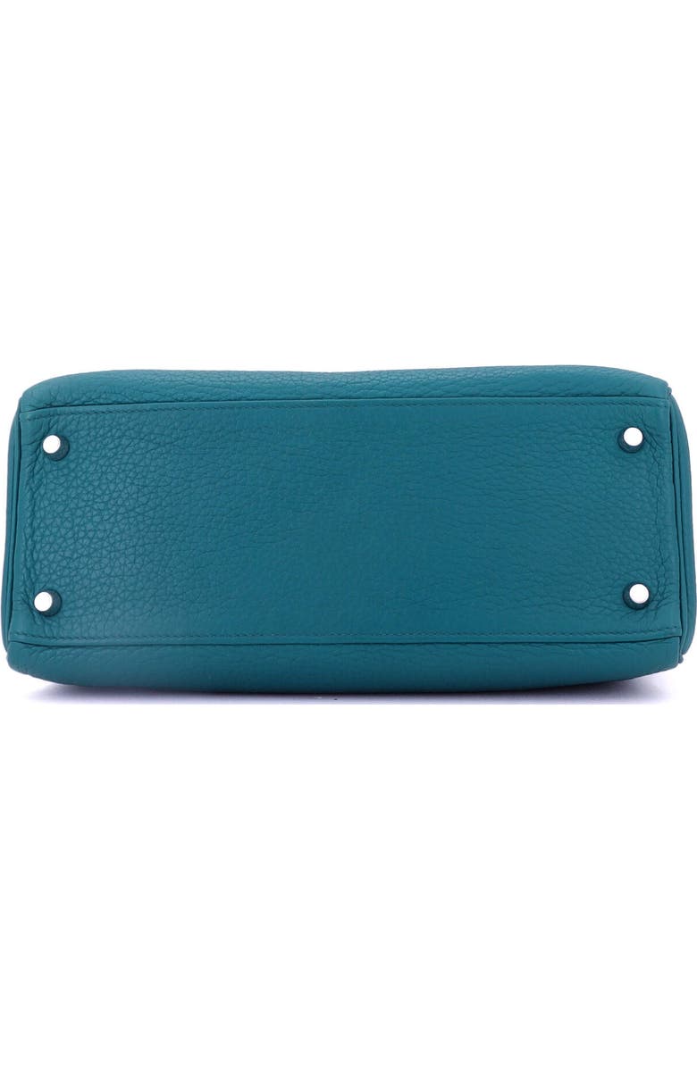 Pre-Owned Hermes Kelly Handbag Blue Clemence with Palladium Hardware 28, Alternate, color, Bleu Izmir