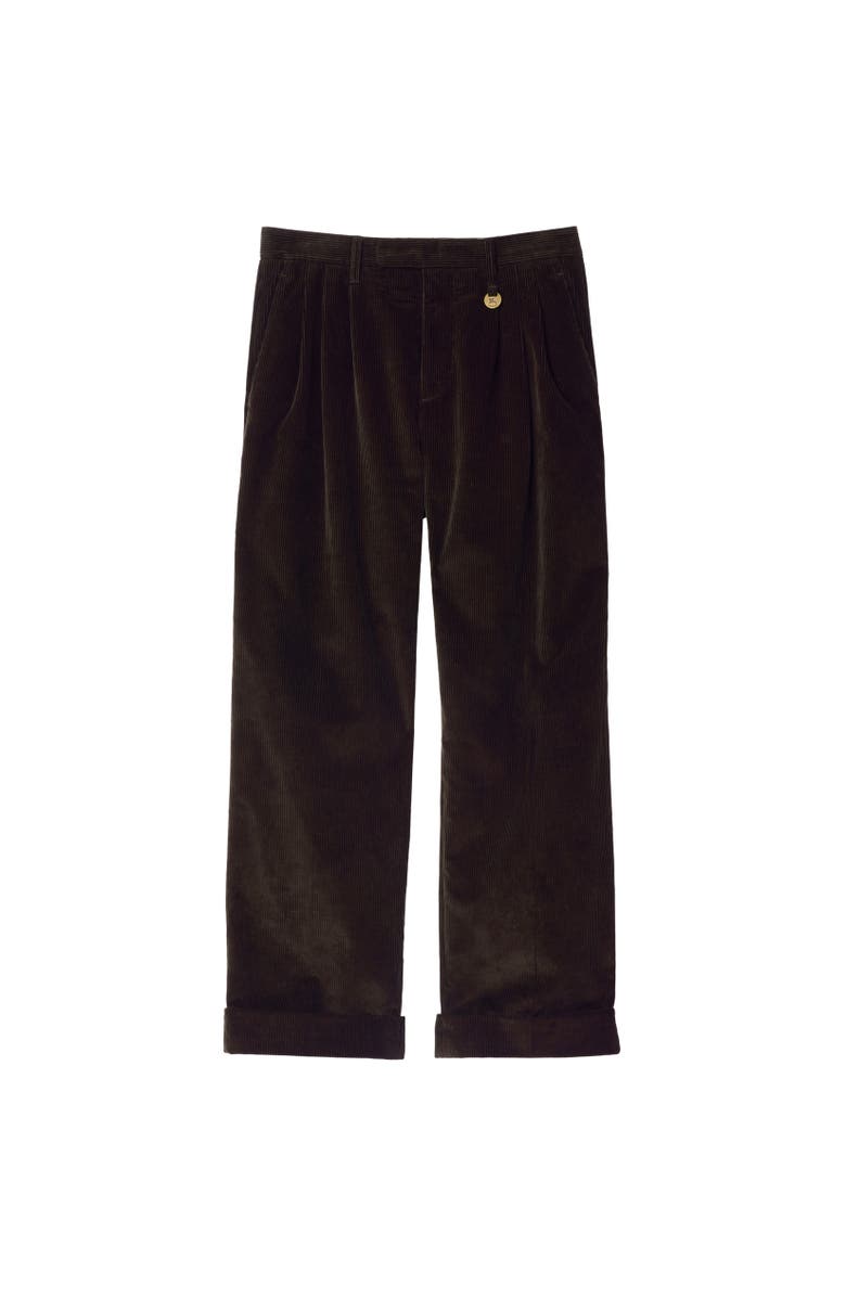 Burberry Corduroy Trousers, Alternate, color, Clove Brown