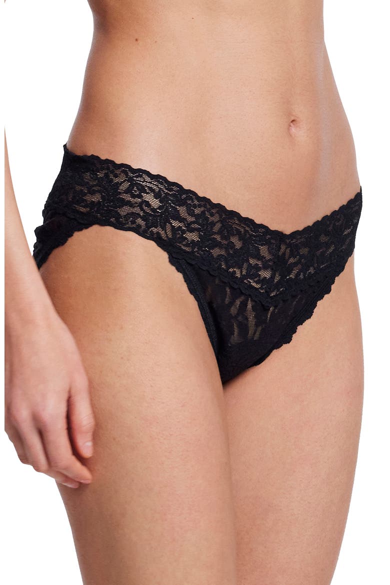 x Saalt Signature Lace® Leakproof V-kini Bikini, Alternate, color, BLACK
