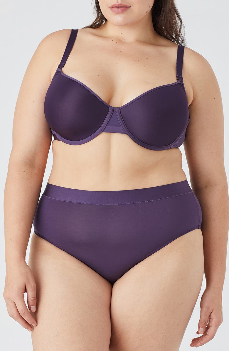 CUUP The Demi Underwire Spacer Bra, Alternate, color, Dusk Purple