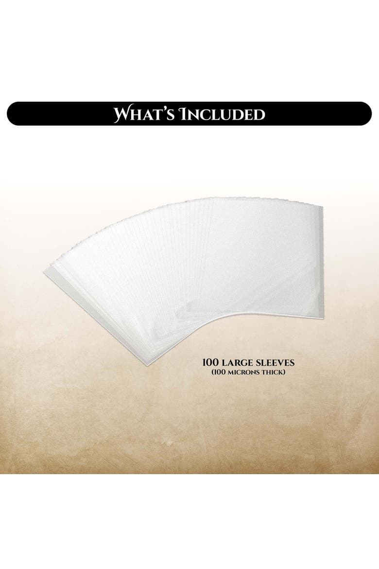 The Sexiest Sleeves 100Pk Clear Card Protectors, Alternate, color, Multicolored