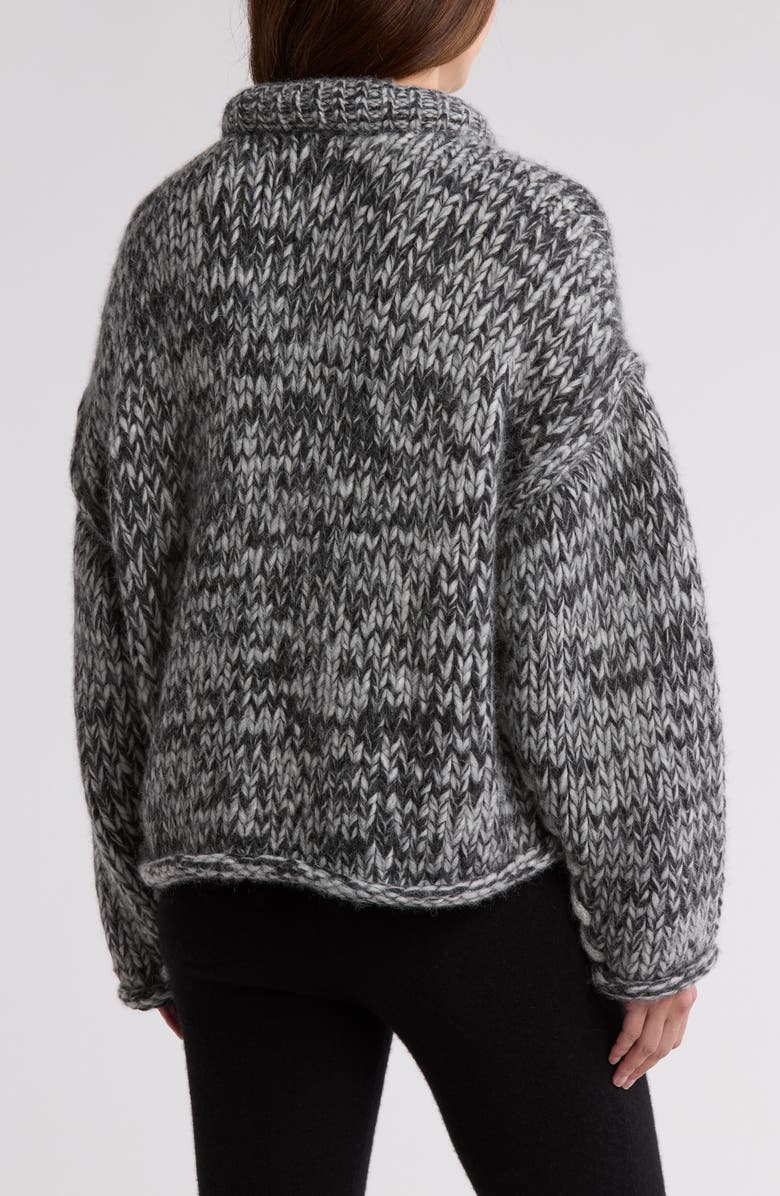 Lunya Lofty Wool Blend Whipstitch Mock Neck Sweater, Alternate, color,