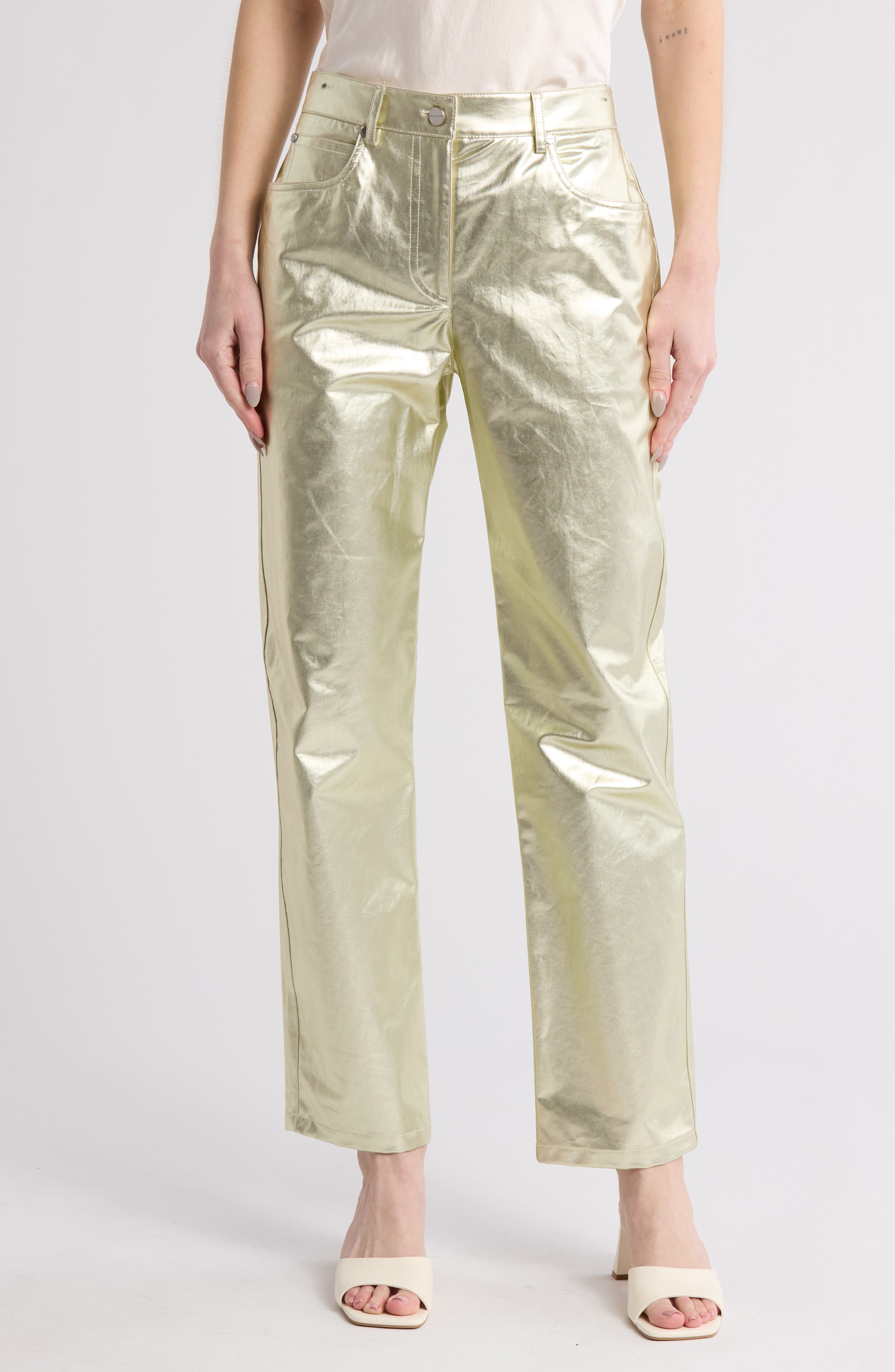 TWP Pony Boy Metallic Nonstretch Cotton Jeans