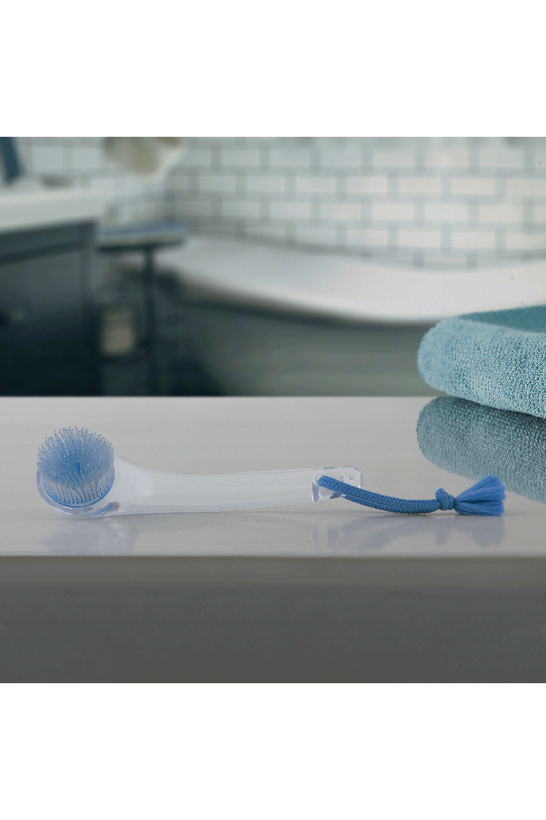 Exfoliating Silicone Facial Brush, Alternate, color, Blue Acrylic