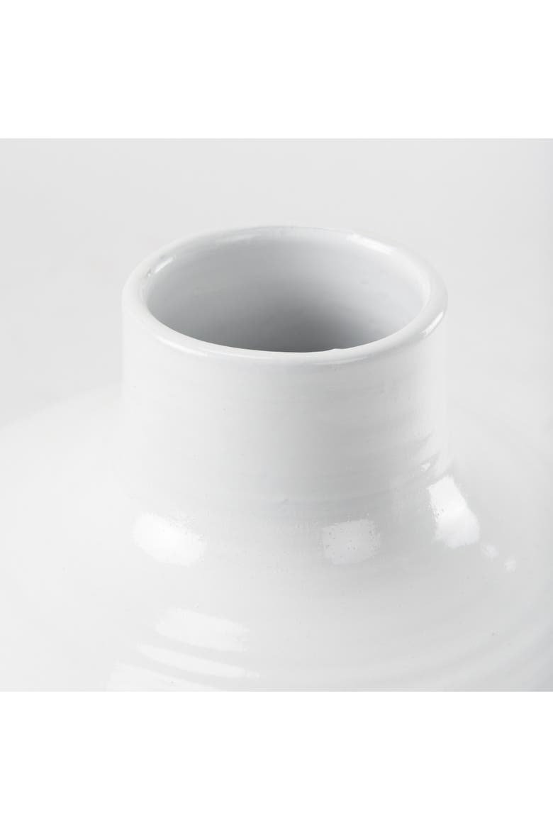 Amos Blocked Ceramic Floor Vase, Alternate, color, White
