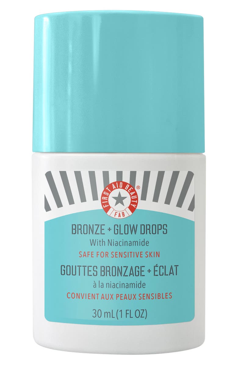 First Aid Beauty Bronze + Glow Drops with Niacinamide, Main, color,