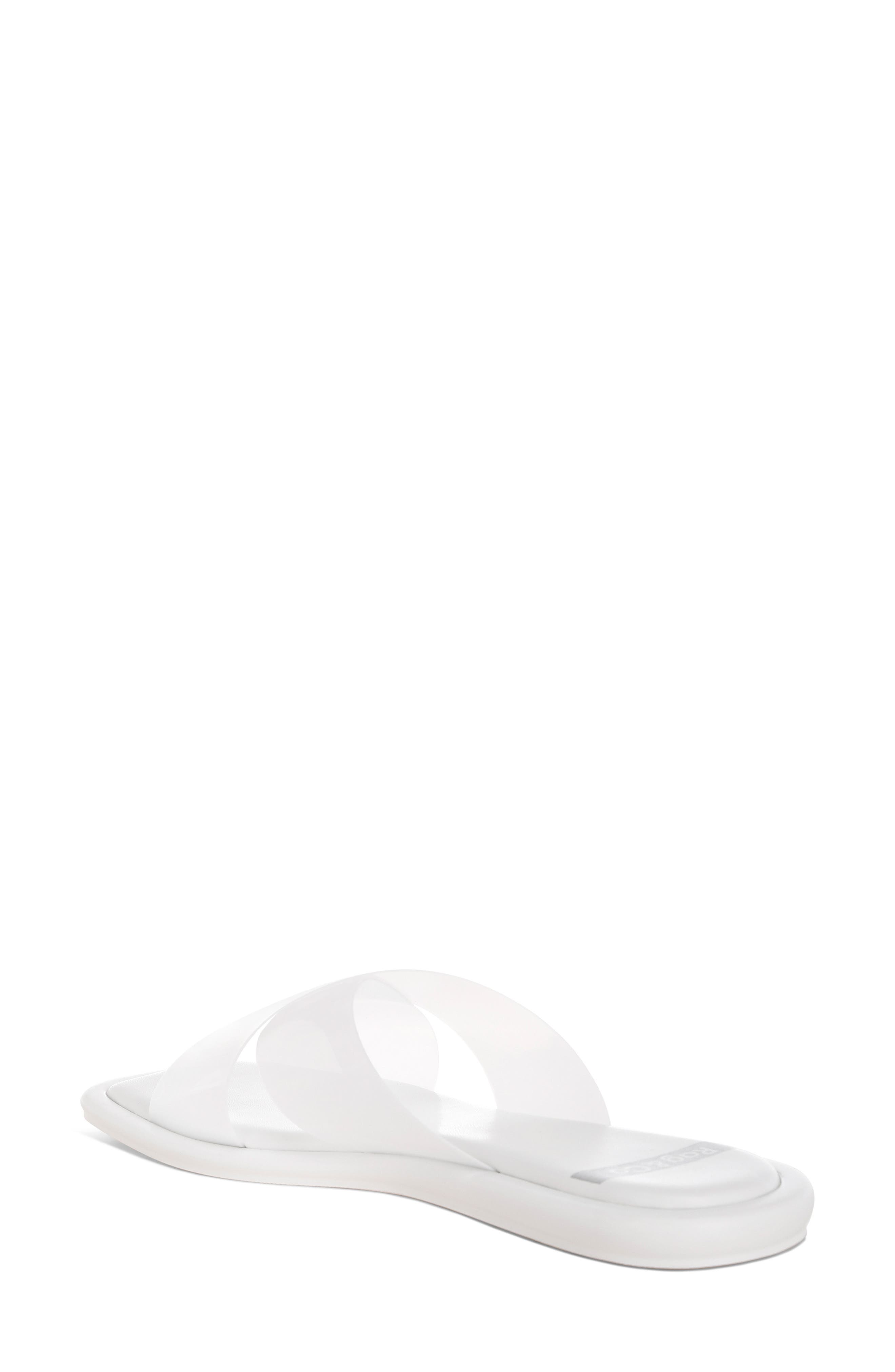 Kimama Slide Sandal, Alternate, color, WHITE