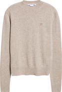Acne Studios Kalas Core Face Patch Wool & Yak Hair Sweater