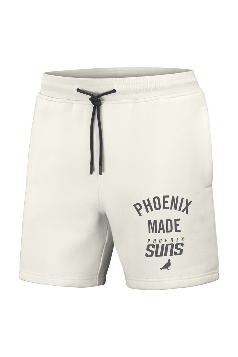 Men's NBA x Staple Cream Phoenix Suns Heavyweight Fleece Shorts, Alternate, color, Cream
