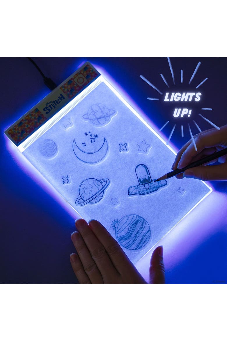 Light Up Sketch Pad, Disney Stitch Beach Scenes, Design Art Kit, Alternate, color, Multicolored