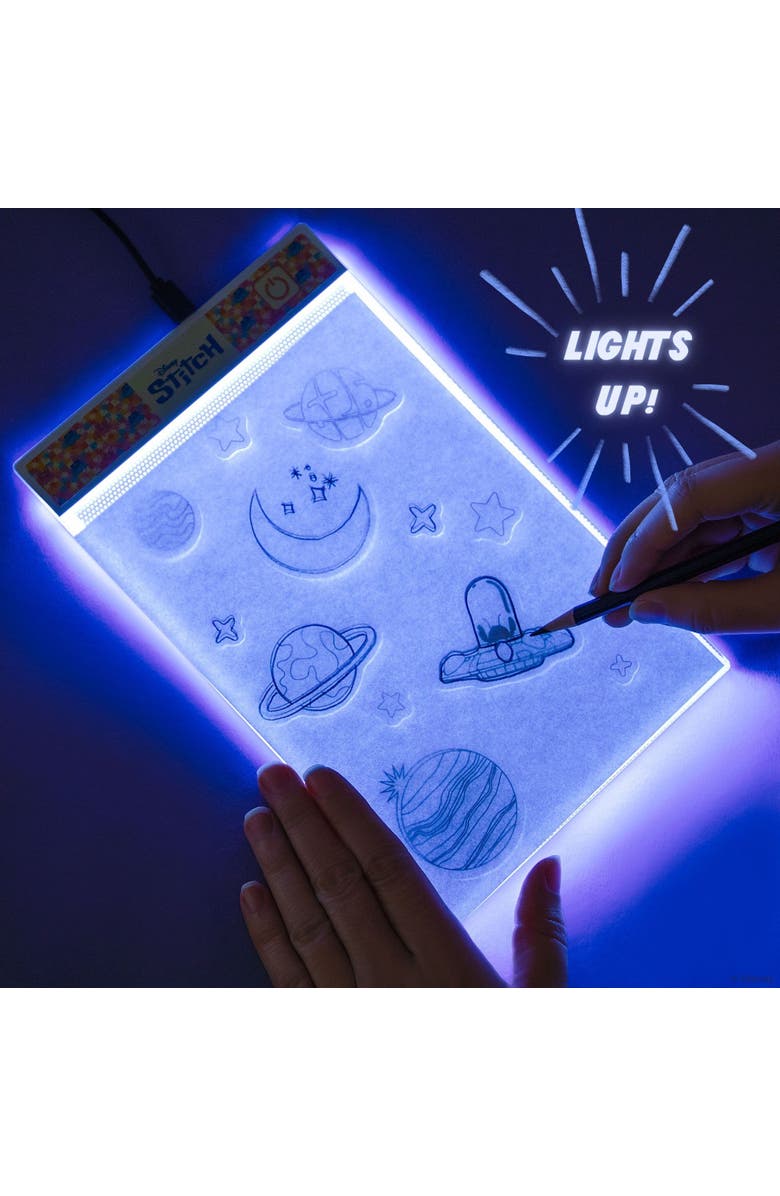 Disney Stitch Light Up Sketch Pad, Disney Stitch Beach Scenes, Design Art Kit, Alternate, color, Multicolored