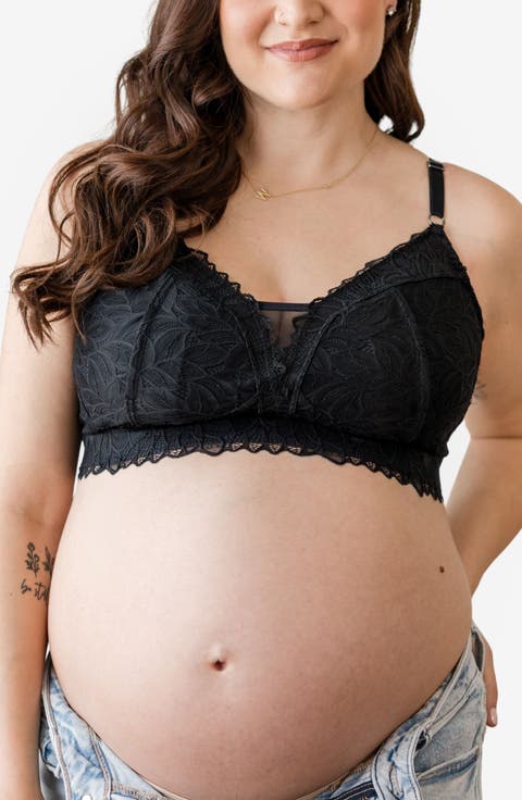 Riley Pumping & Nursing Lace Bralette (for cup sizes B-DD)