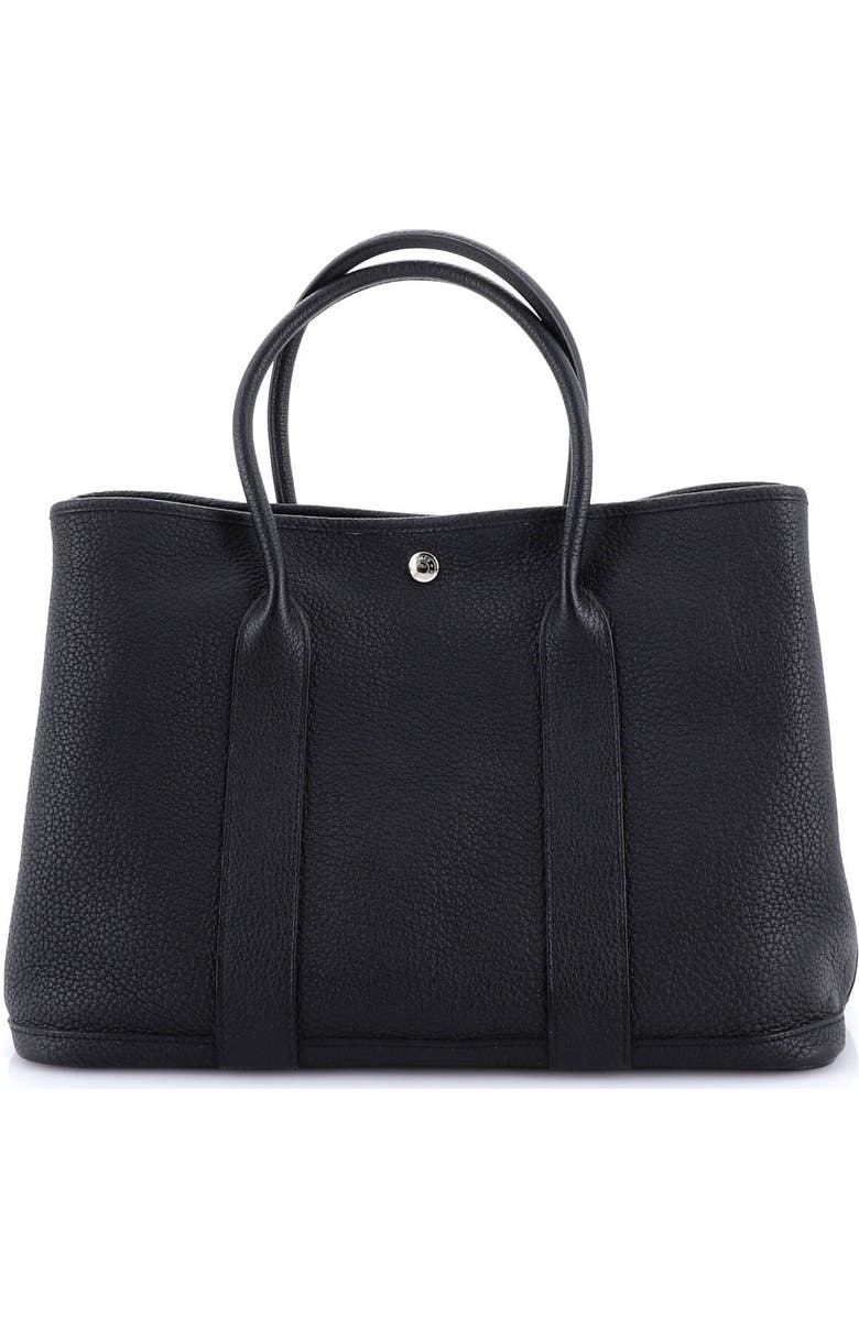 Pre-Owned Hermes Garden Party Tote Leather 36, Alternate, color, Noir
