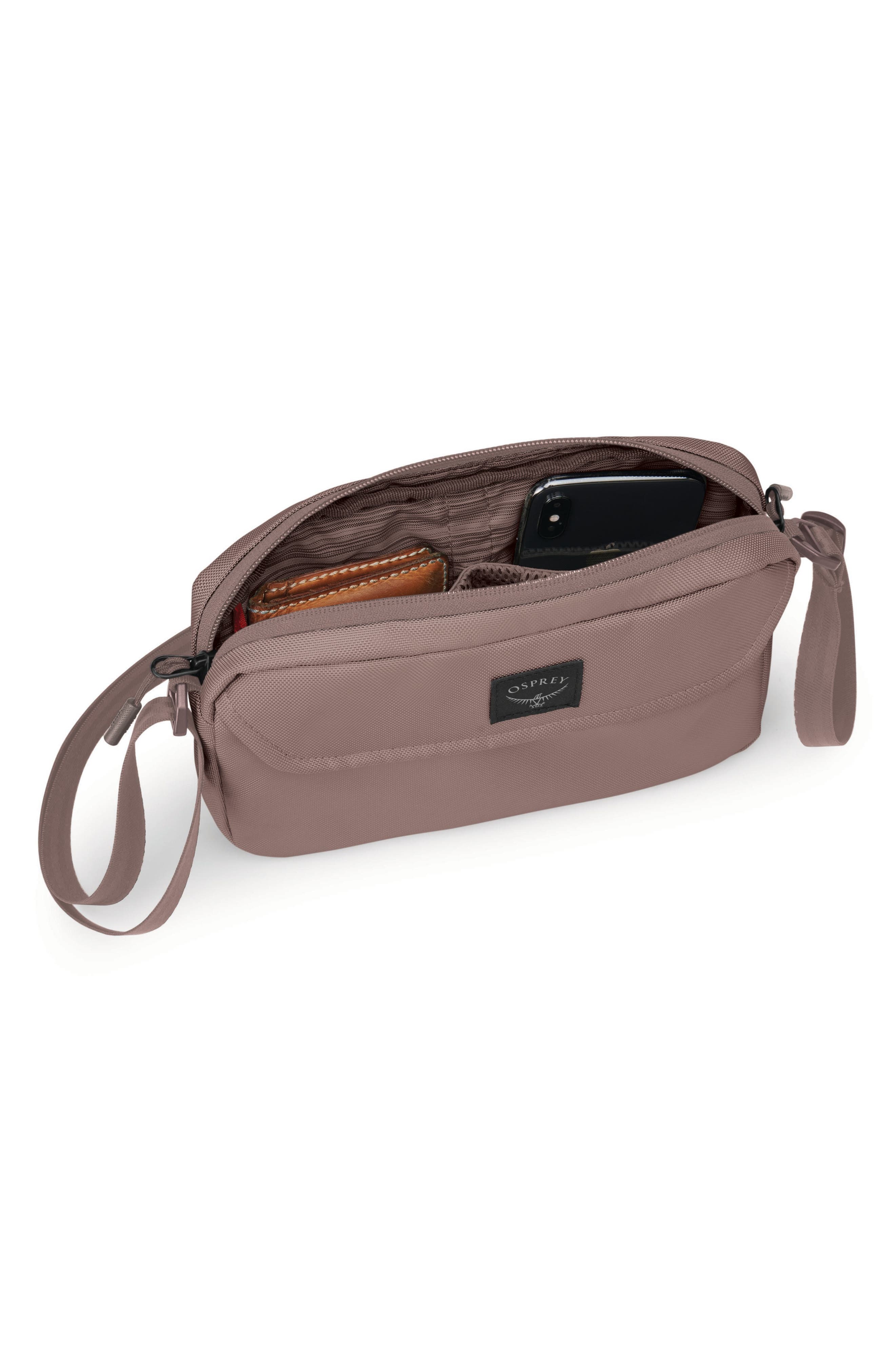 Osprey Aoede Water Repellent Crossbody Bag, Alternate, color, Magma Brown