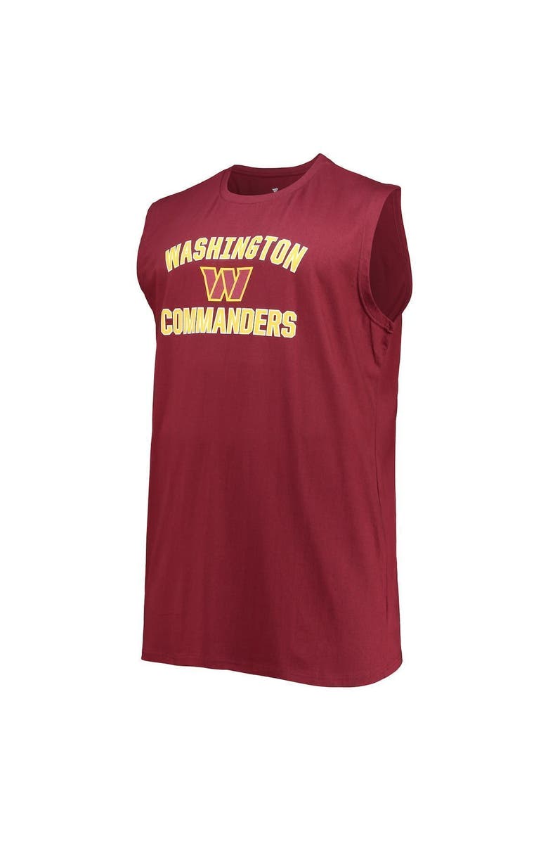 FANATICS Men's Fanatics Branded Burgundy Washington Commanders Heart 'N' Soul Muscle Tank Top, Alternate, color, Burgundy