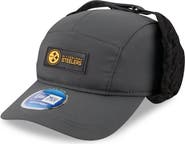 New Era Men's New Era Charcoal Pittsburgh Steelers 2025 Sideline Cold Weather Runner Dog Ear Adjustable Hat