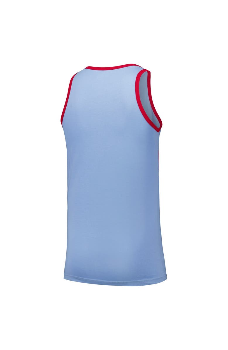 New Era Men's New Era Light Blue Texas Rangers Jersey Ringer Tank Top, Alternate, color, Light Blue