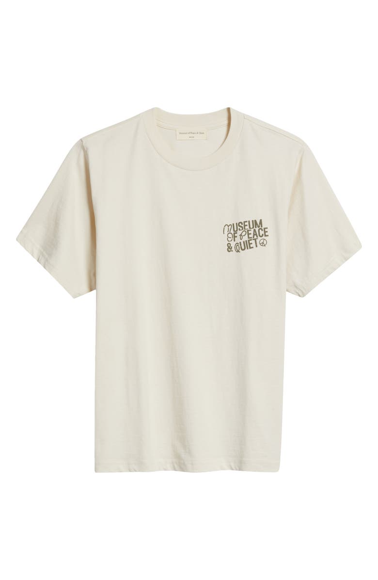 Museum of Peace & Quiet Stamp Cotton T-Shirt, Alternate, color, Bone