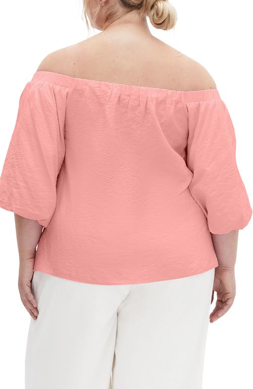 City Chic Have Off The Shoulder Top In Pout
