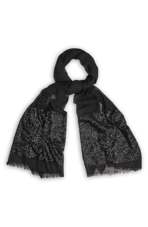 Sequin Wool Formal Scarf