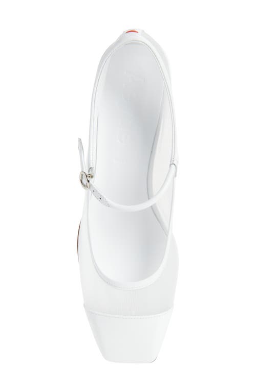 Aeyde Buckle Fastened High Heeled Pumps In White