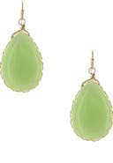 OLIVIA WELLES Klara Cabochon Teardrop Earrings