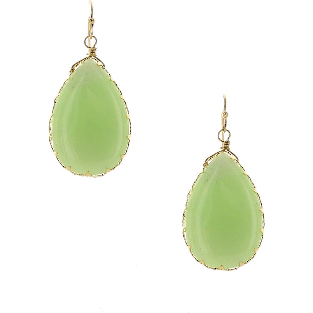 Olivia Welles Klara Cabochon Teardrop Earrings