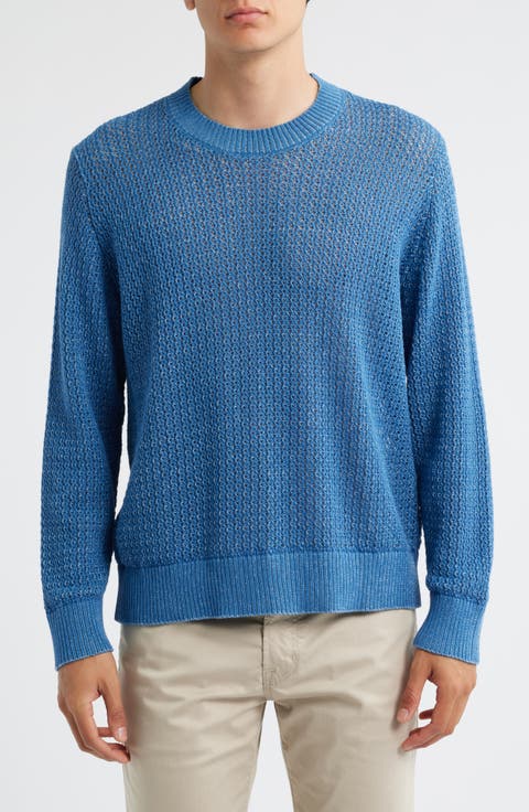 Marled Organic Pima Cotton Crewneck Sweater