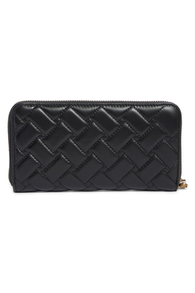 Kensington Stud Leather Wallet, Alternate, color, BLACK/COMB