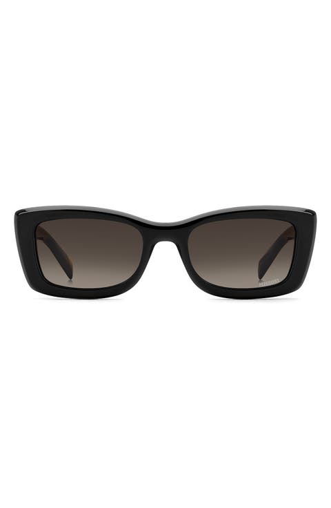 53mm Gradient Rectangular Sunglasses