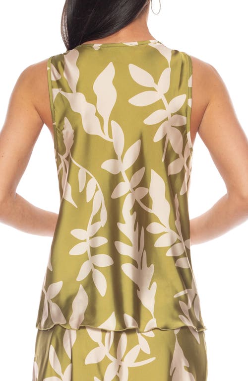 Tash And Sophie Floral Chain Strap Satin Top