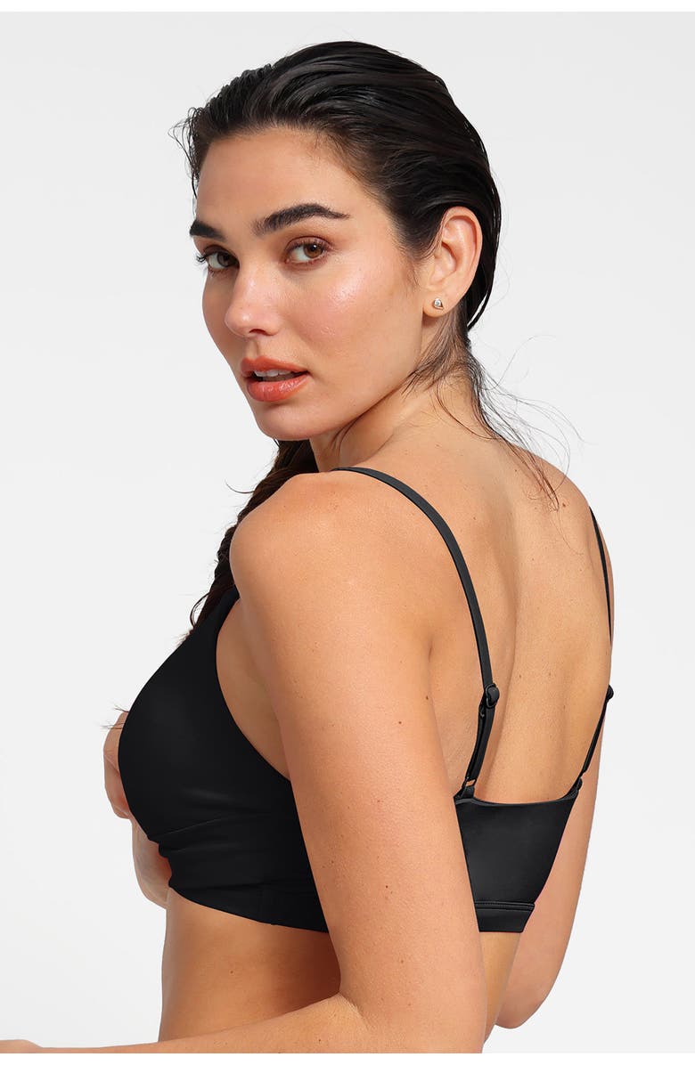 Popilush Shapewear Bust-Enhancing Draped Bikini Top, Alternate, color,