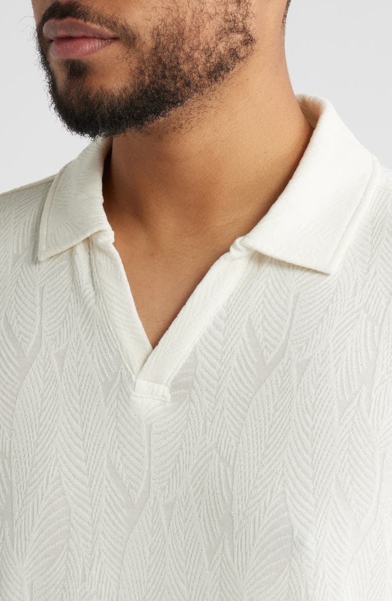 Johnston & Murphy Sedona Performance Polo, Alternate, color, Ivory Frond