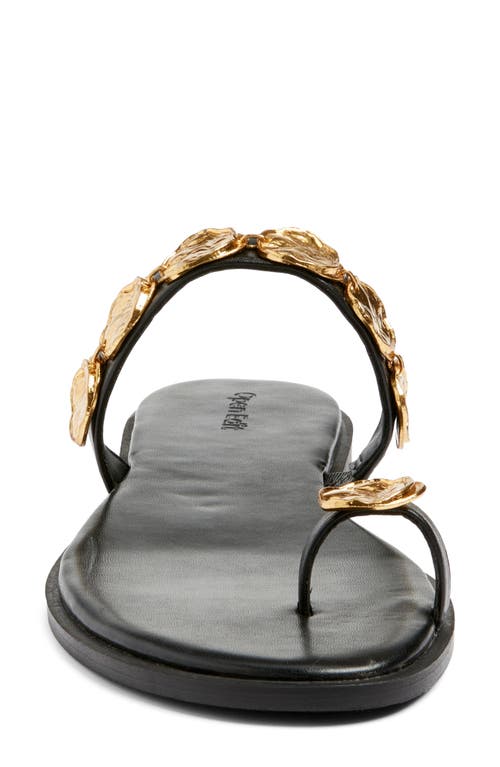Open Edit Margot Slide Sandal In Black