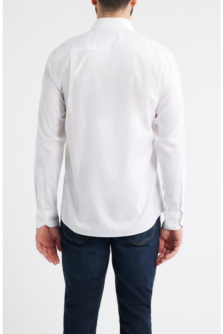 Crown Crafted Journeyman Cotton Button-Up Shirt, Alternate, color, WHITE