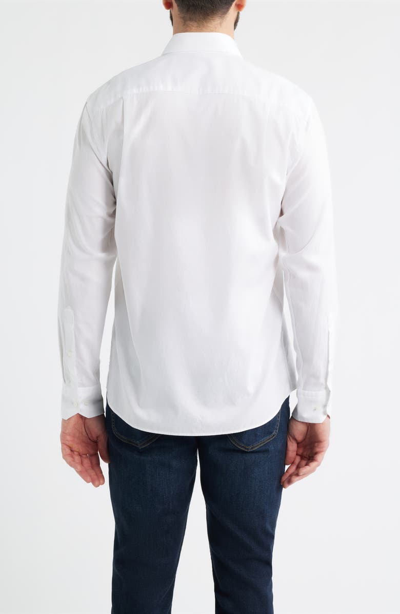 Peter Millar Crown Crafted Journeyman Cotton Button-Up Shirt, Alternate, color, White