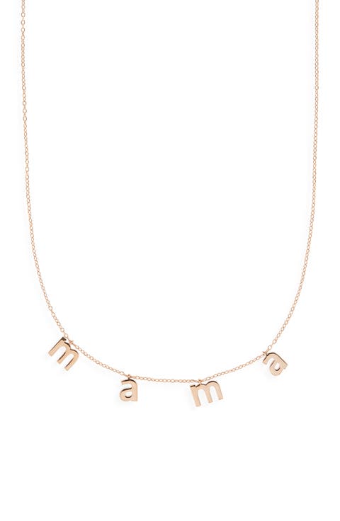 Lowercase Mama Necklace