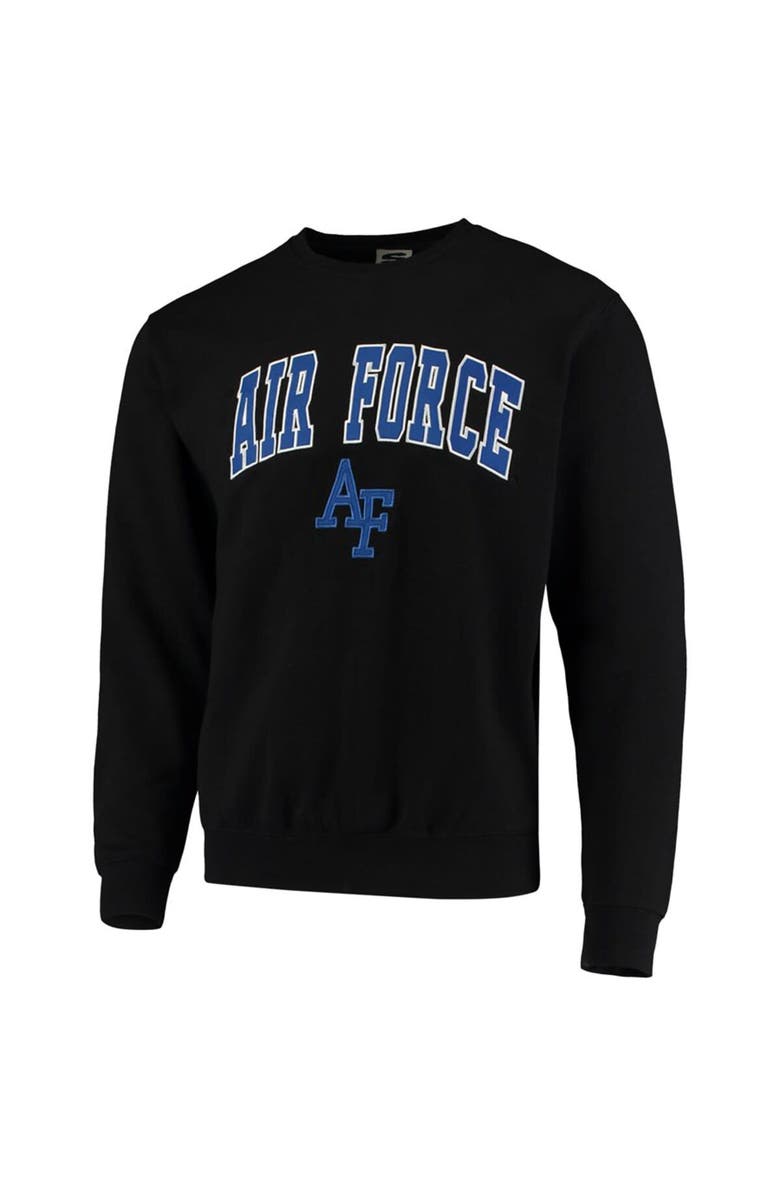 COLOSSEUM Men's Colosseum Black Air Force Falcons Arch & Logo Sweatshirt, Alternate, color, Black