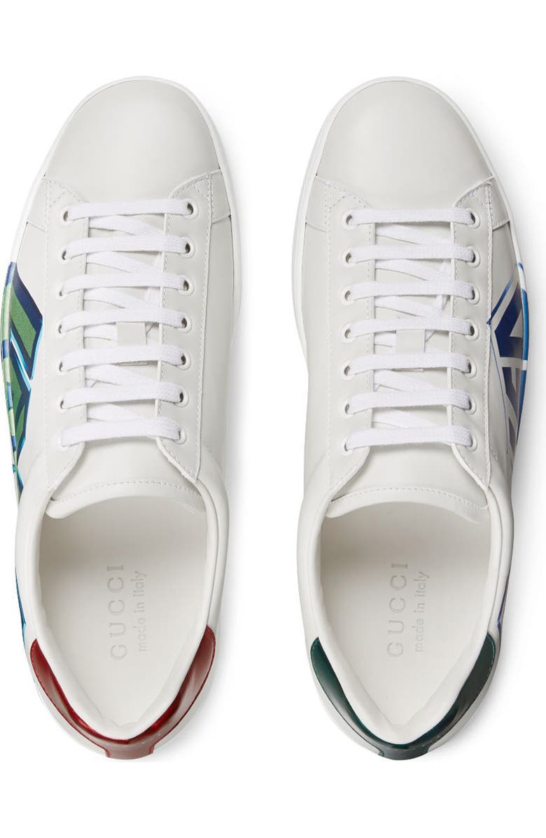 Gucci New Ace Graffiti Loved Sneaker, Alternate, color,