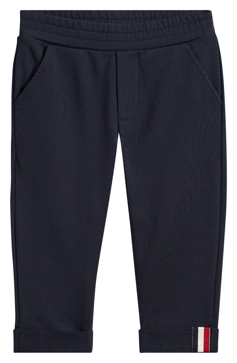 Moncler Kids' Cotton Stretch Fleece Sweatpants, Main, color, Navy