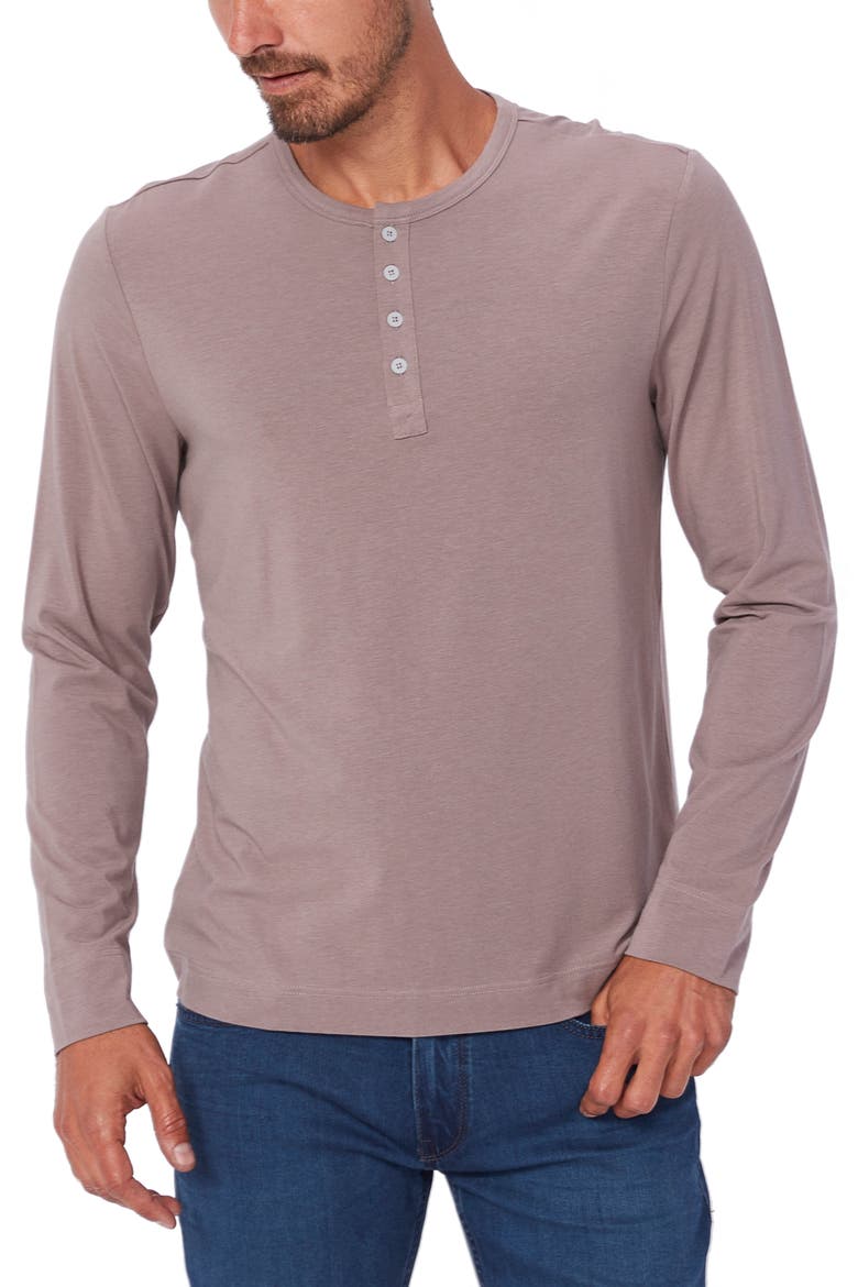 Garrett Henley Pullover, Main, color, SMOKED WINE