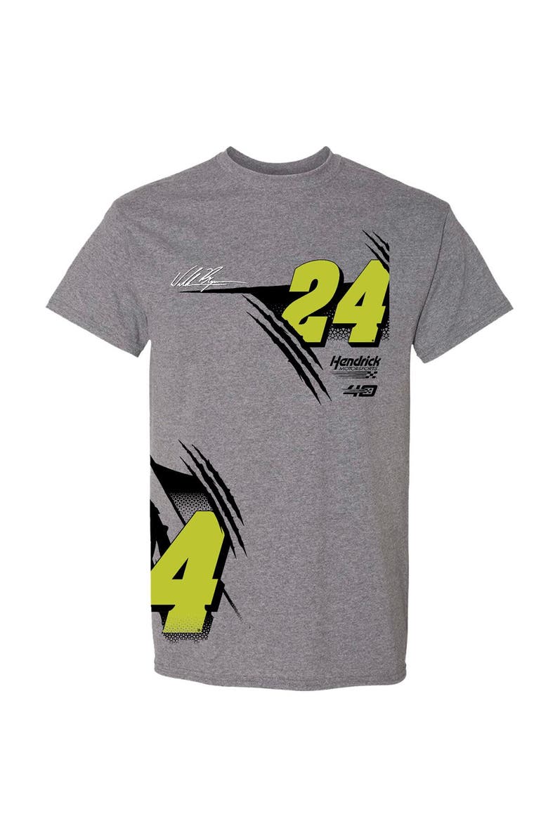 HENDRICK MOTORSPORTS TEAM COLLECTION Men's Hendrick Motorsports Team Collection  Heather Charcoal William Byron  Raptor T-Shirt, Alternate, color, 