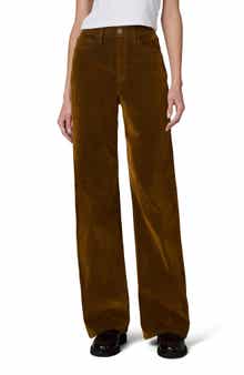 The Mia High Waist Wide Leg Flocked Pants