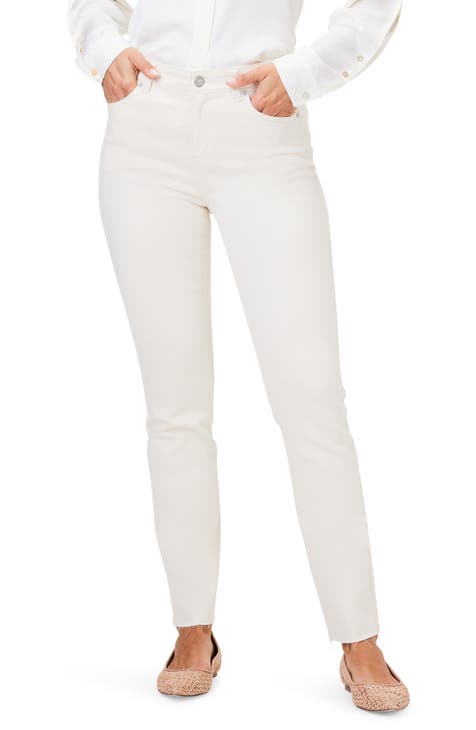 NO END SLIM straight leg ivory jeans shops size 36