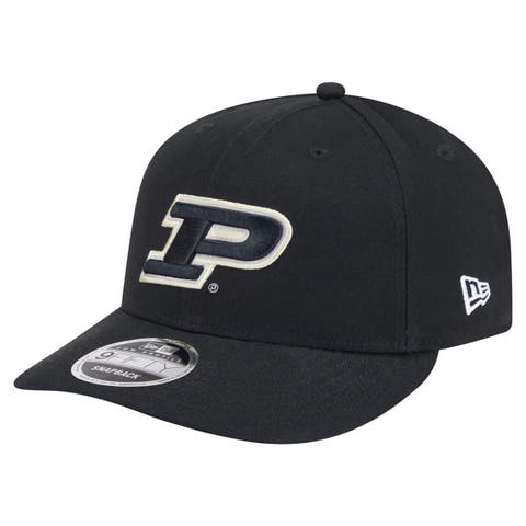 Men's New Era Black Purdue Boilermakers Low Profile 9FIFTY Snapback Hat